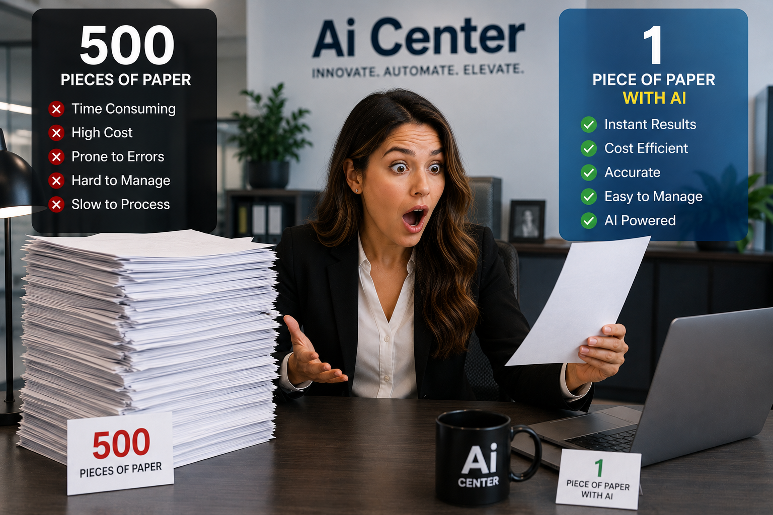 500 pages of legal documents reduced to 1 page by AI